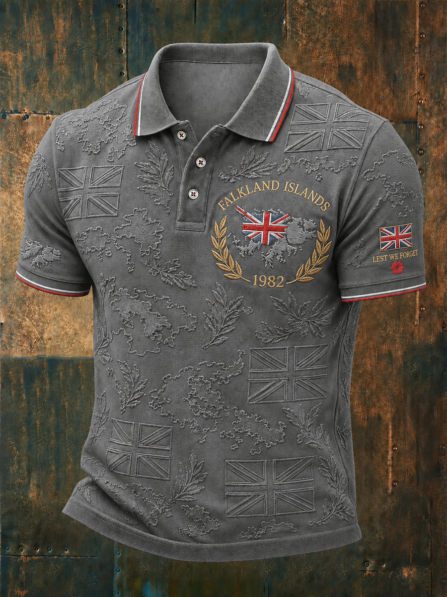 Men's Falklands War Veteran Printed polo shirt