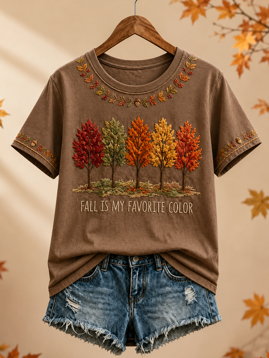 Women's Fall Is My Favorite Color short-sleeved T-shirt