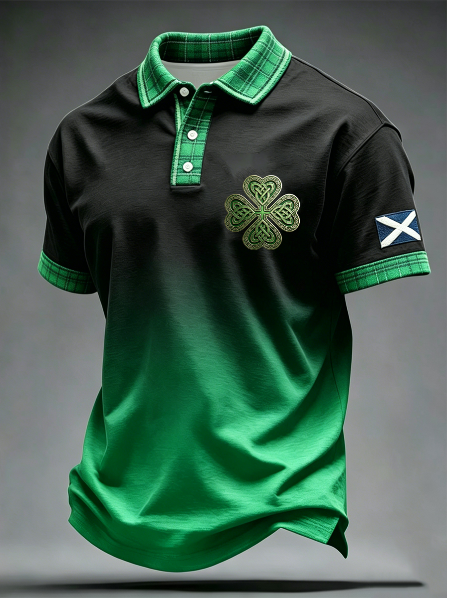 Men's UK Football Lover Scotland Printed polo shirt