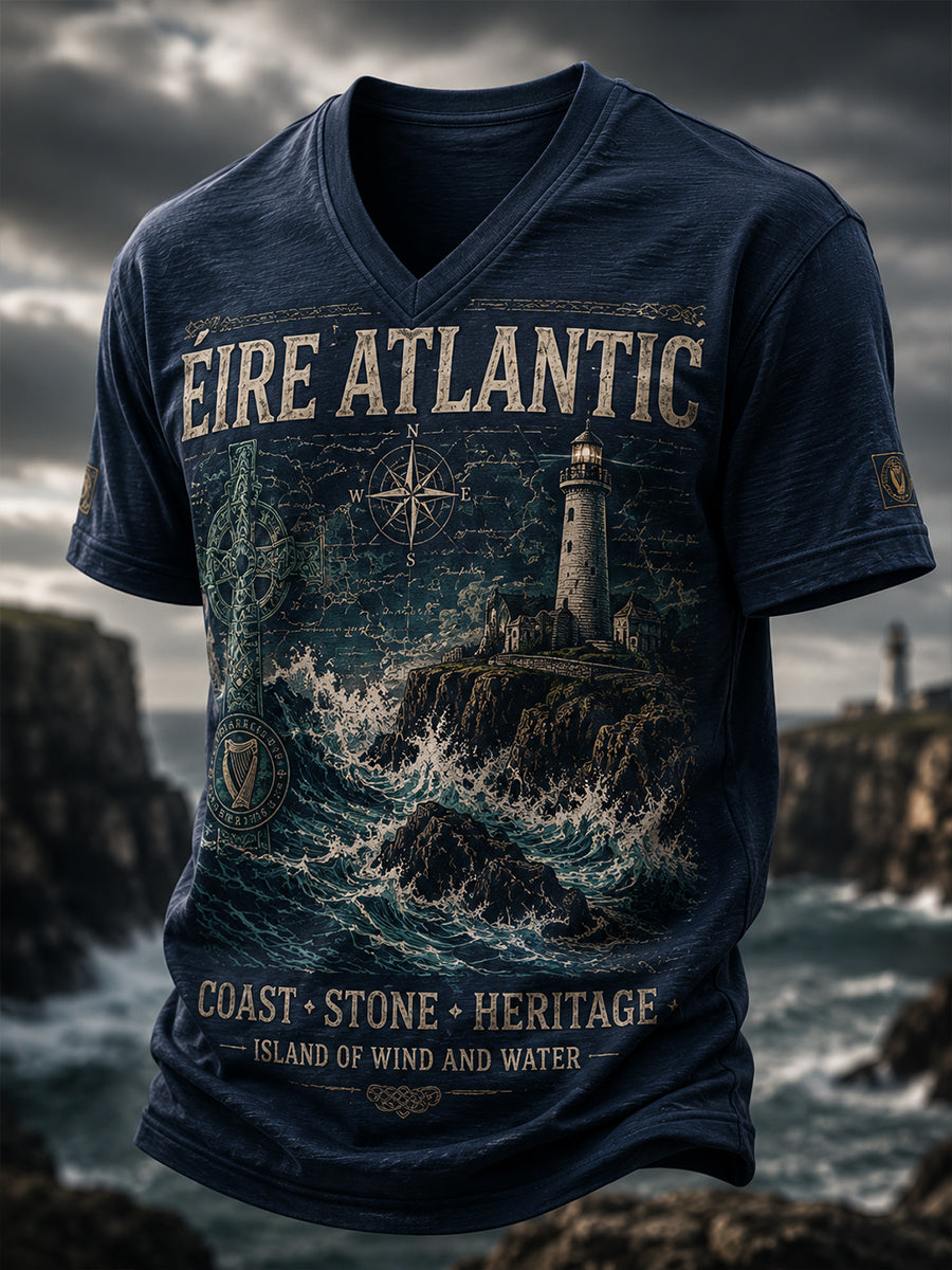 Men's Irish Patriotic Commemoration V-neck T-shirt