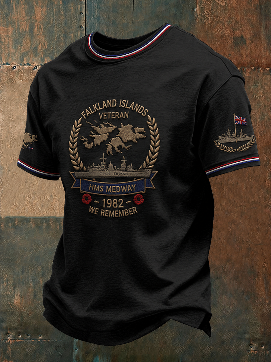 Men's Falklands War Veteran Printed short sleeves t-shirt