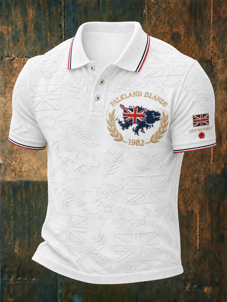 Men's Falklands War Veteran Printed polo shirt