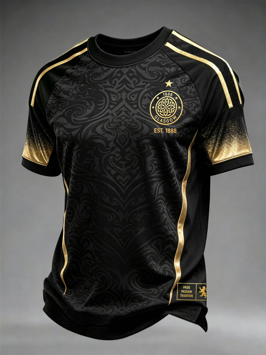 Men's Scottish Celtic FC Print short sleeve t-shirt