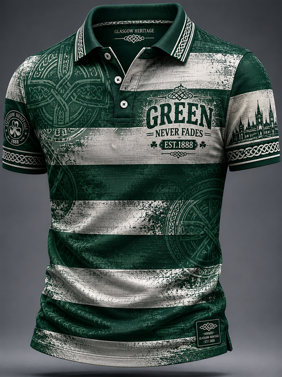Men's Celtic Football Printed polo shirt