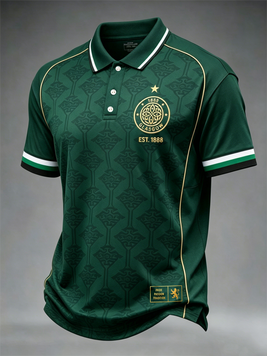 Men's Scottish Celtic FC Print polo shirt