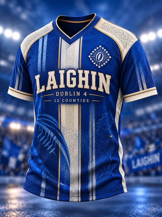Men's Irish Rugby Leinster Rugby V-neck T-shirt