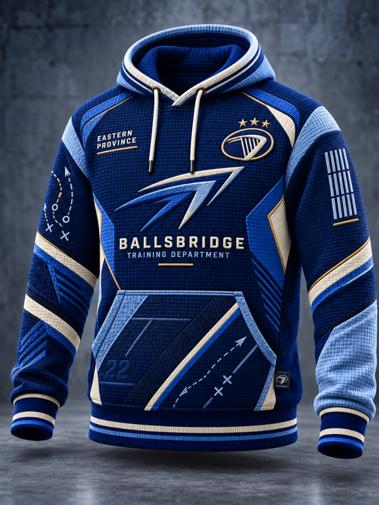Men's Irish Rugby Leinster Rugby Oversized Drop-Shoulder Hoodie with Pockets