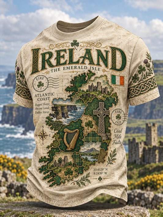 Men's Irish Patriotic Commemoration Short Sleeves T-Shirt